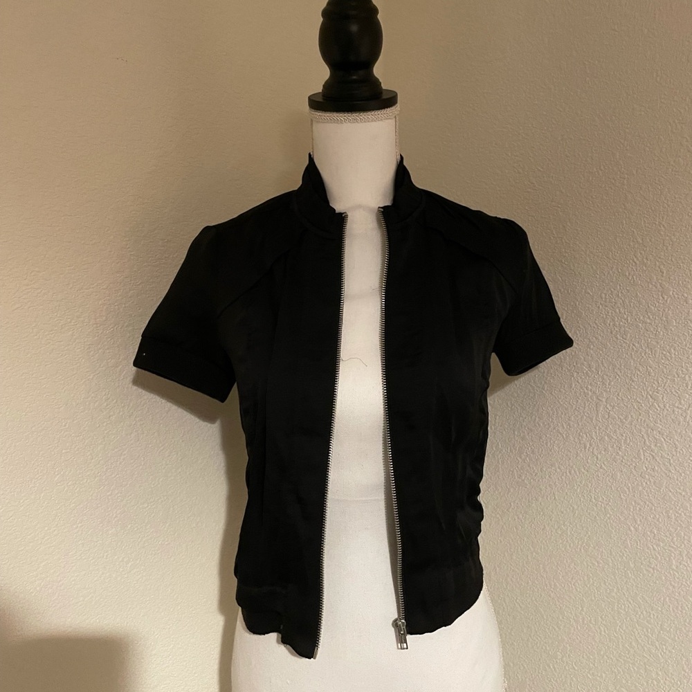 Guess black short sleeve jacket
